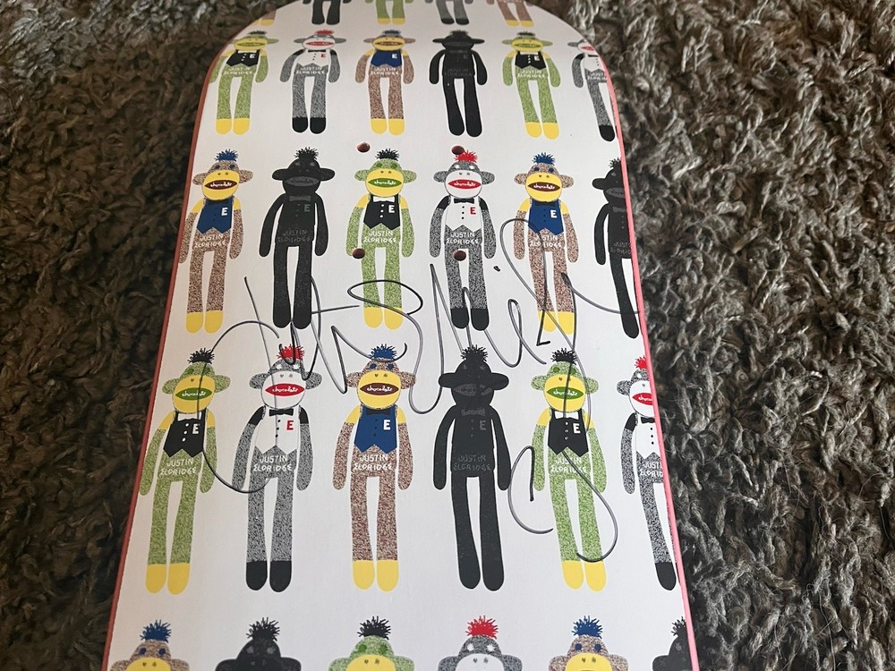 Signed Justin Eldridge Chocolate Skateboard Deck