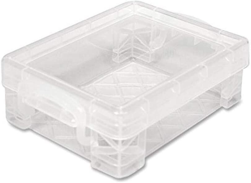 Advantus Super Stacker Crayon Box, Durable Clear Plastic (AVT40311) (4 Pack)