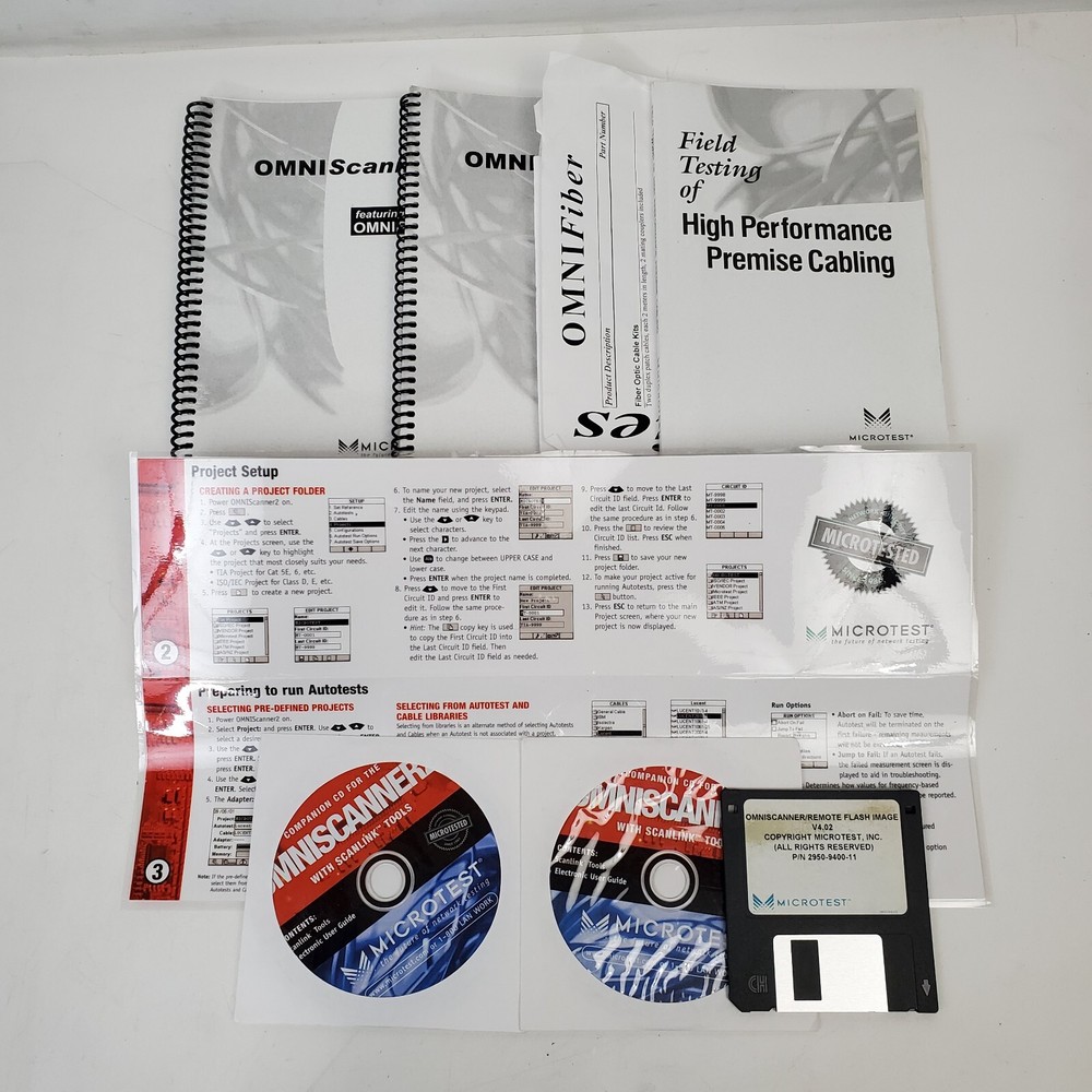 Microtest OMNIScanner 2 Cat6 Digital Cable Analyzer Certifier