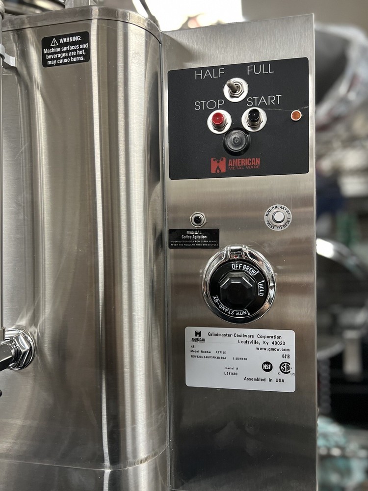 GRINDMASTER - 7713E - 14 GAL PER HOUR SINGLE AUTOMATIC COFFEE URN