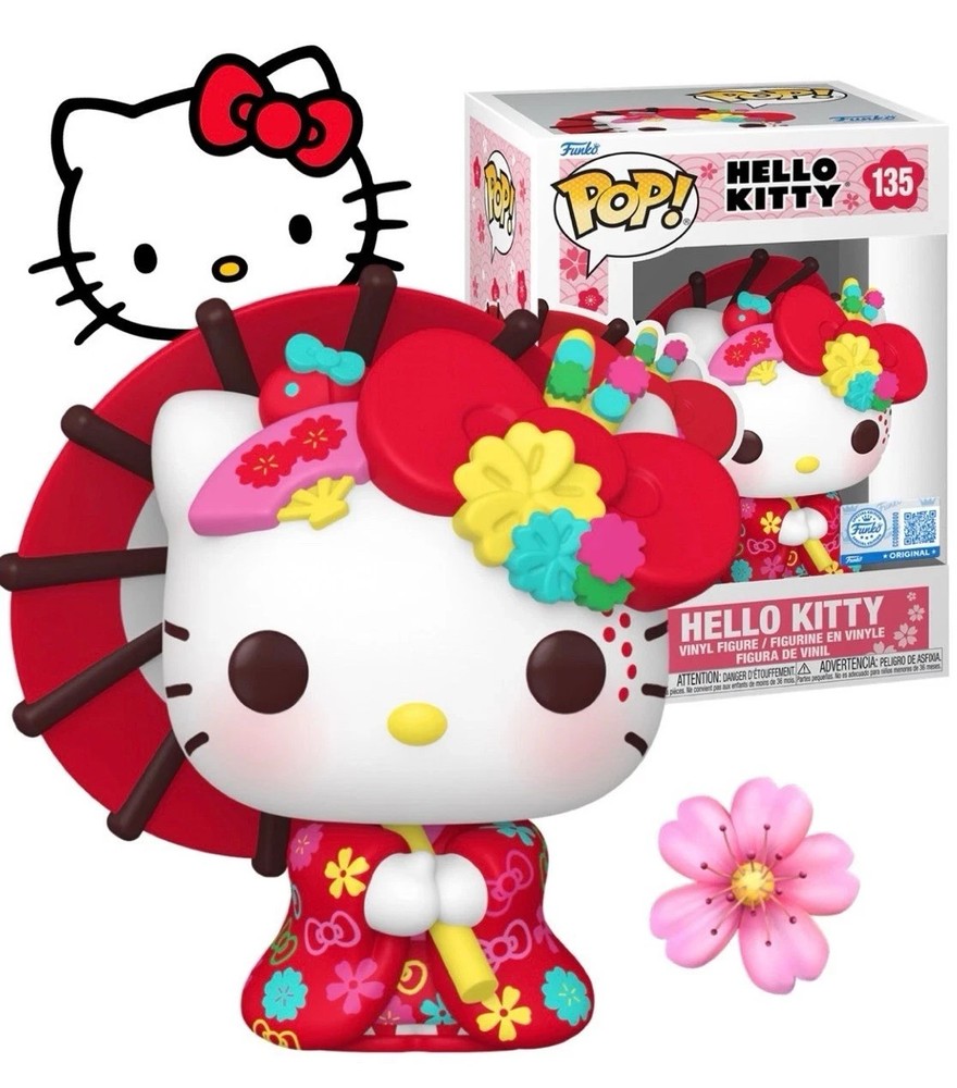 Funko Pop! Hello Kitty #135 Japanese Vinyl Figure + PROTECTOR
