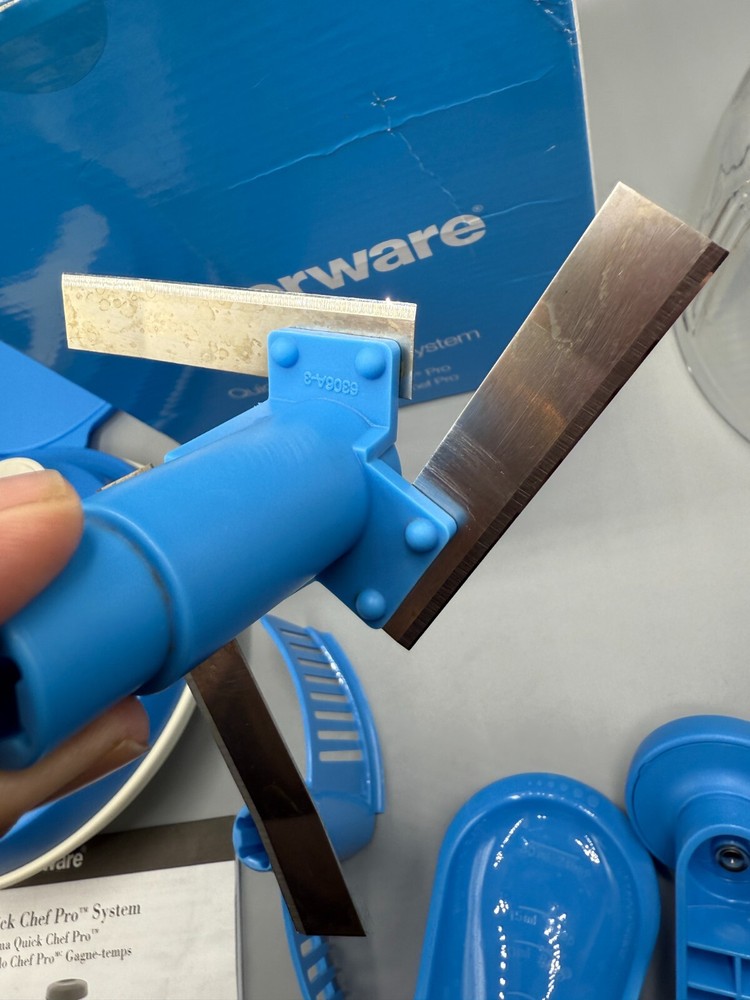 TUPPERWARE Quick Chef Pro System Blue Manual FOOD PROCESSOR Chopper