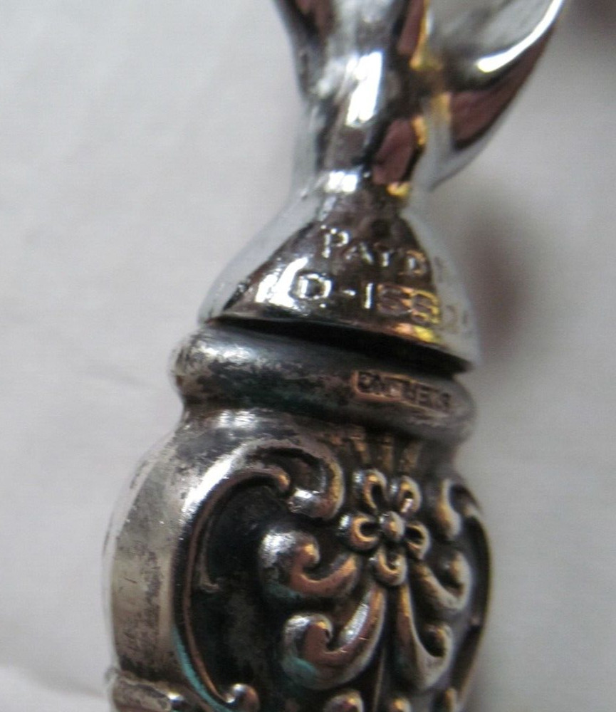 Antique Sterling Silver Handle Chrome head Bottle Opener