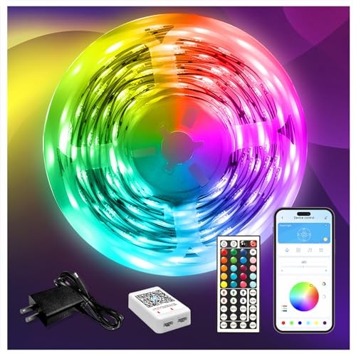 LED Strip Lights 110ft, Smart Lighting Strips with App Remote Control, 110FT