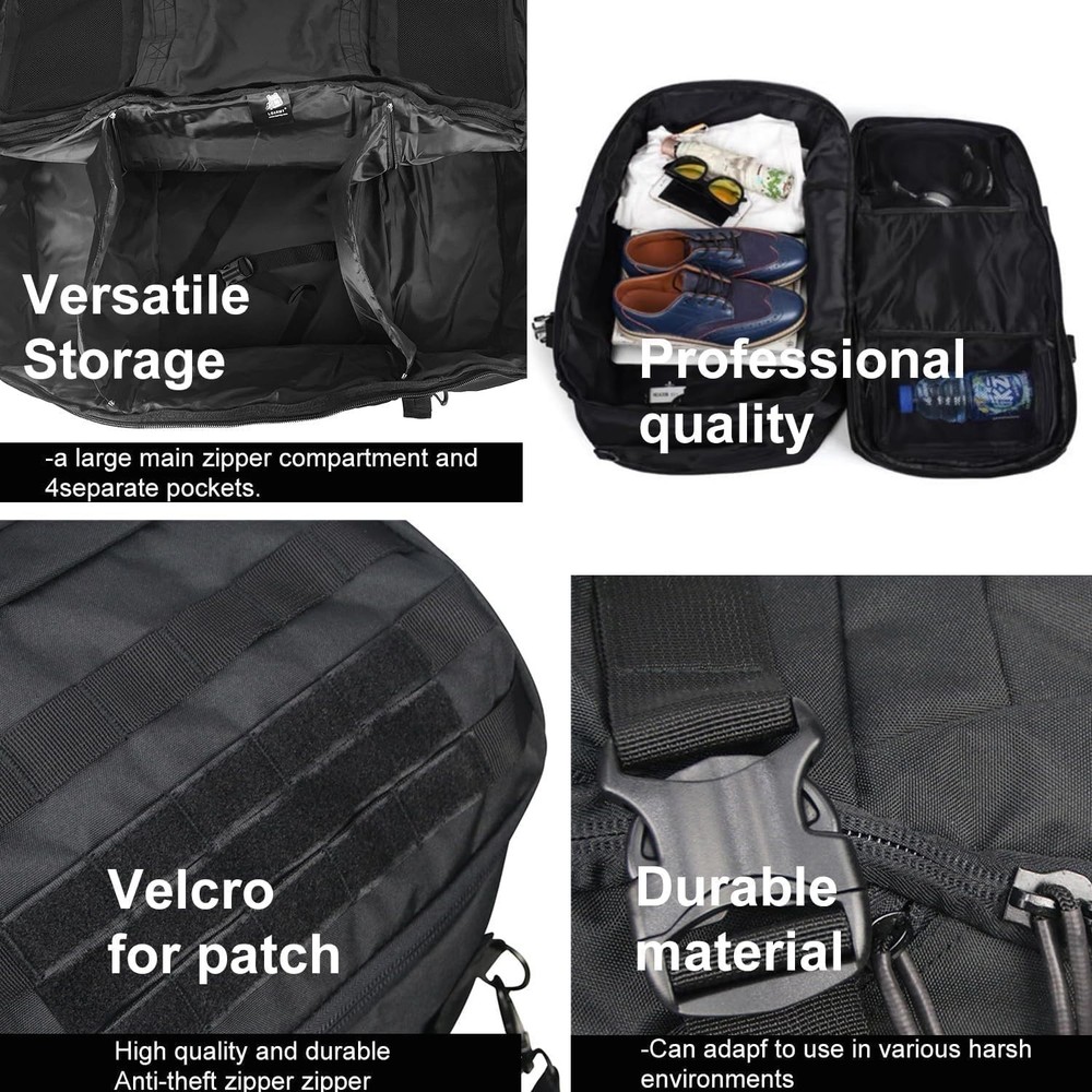 3-in-1 Military Backpack Duffle Bag