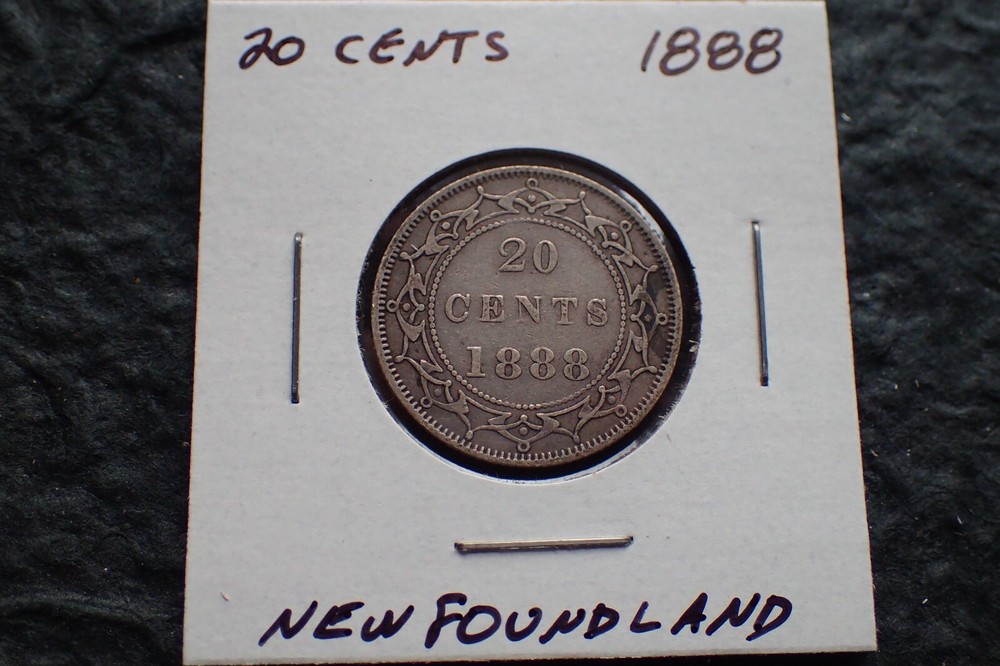 1888, 20 Cents, Newfoundland, Canada