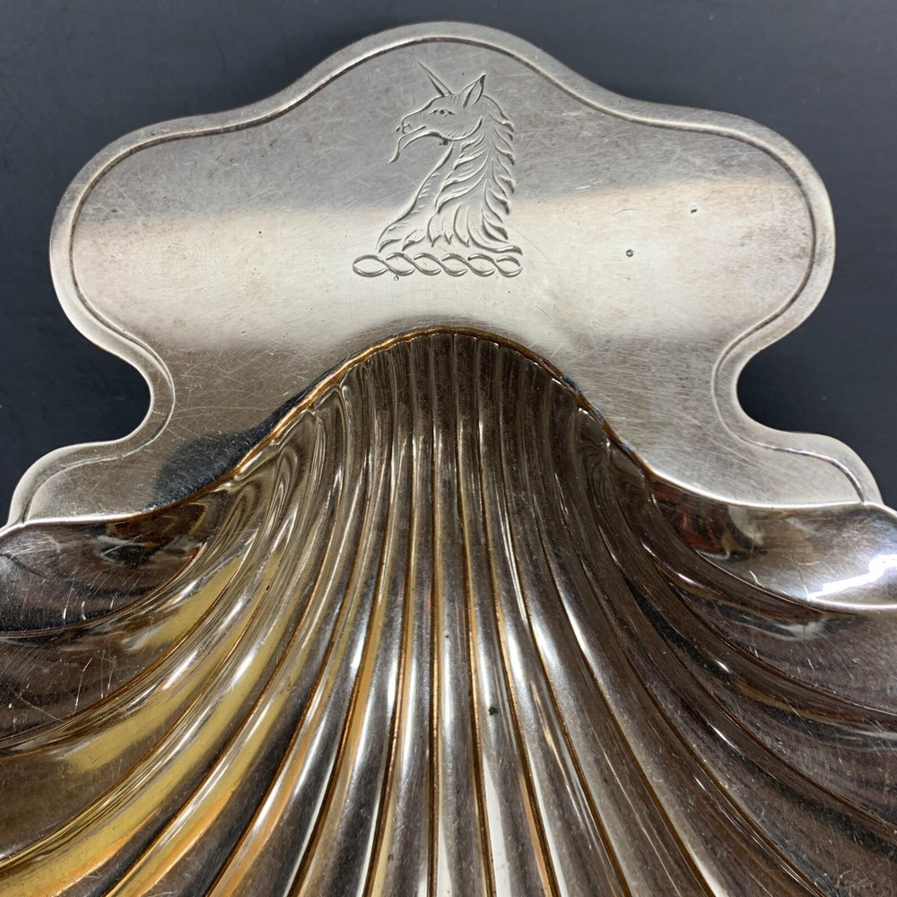 Pair Vintage E.G. Webster & Son Silver Plate Shell Bowls Dishes Small Serving