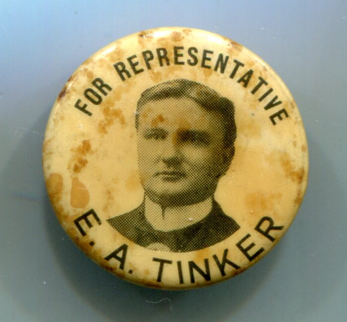 E.A. Tinker for Representative Pinback Button