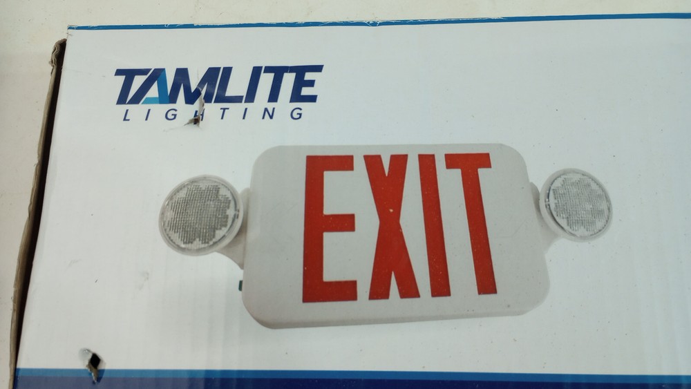 Open Box New Tamlite Exit Combolight LXPC3RWEM Adjustable LED Emergency Lighting