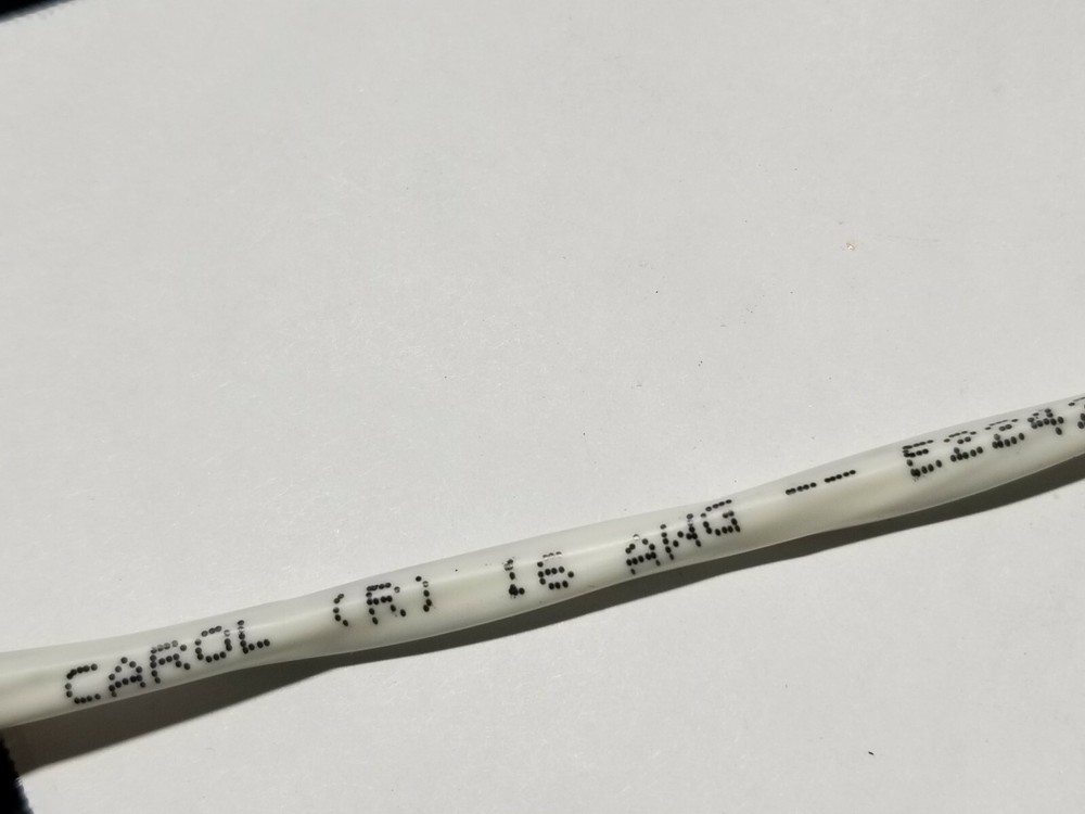 Carol E2242S 16/2C Shielded Control/Communications Cable Plenum White /100ft