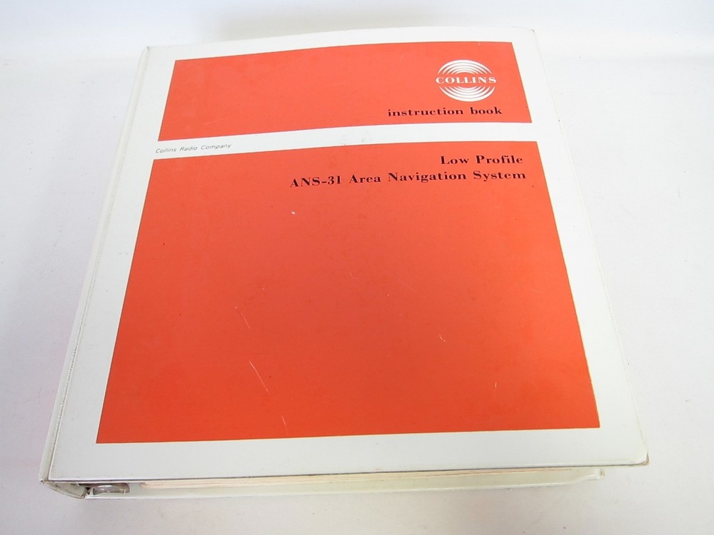 Collins ANS-31 Navigation System Service Repair Manual Instruction Book ANS31 