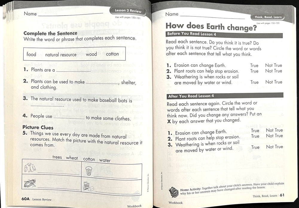 2nd Grade - SCIENCE - WORKBOOK - TEACHER GUIDE (2006, Scott Foresman)