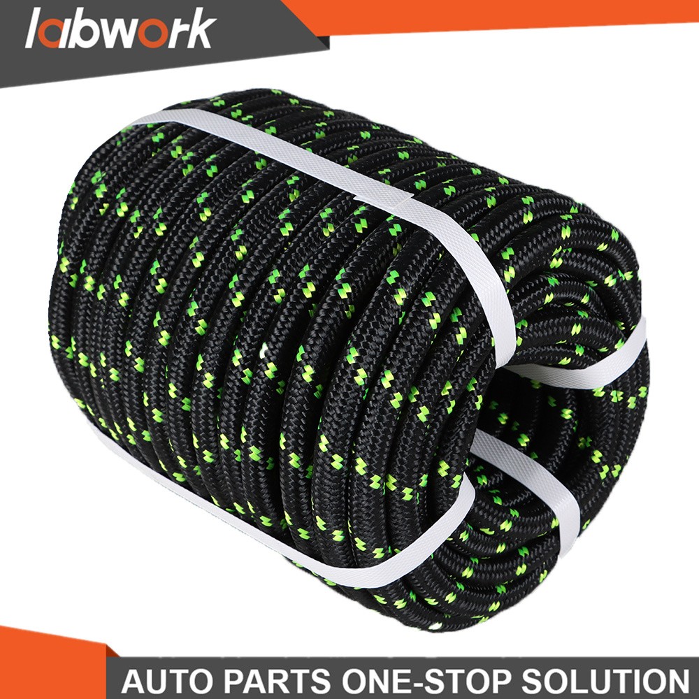 Labwork Double Braid Polyester Bull Rope 6180Lbs Breaking Strength 1/2" × 200'