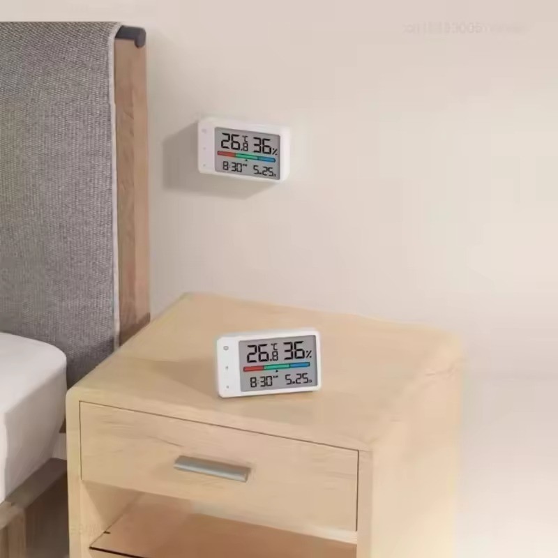 MiaoMiaoCe Intelligent Thermometer Hygrometer Meter Multi Function Clock LCD Dig