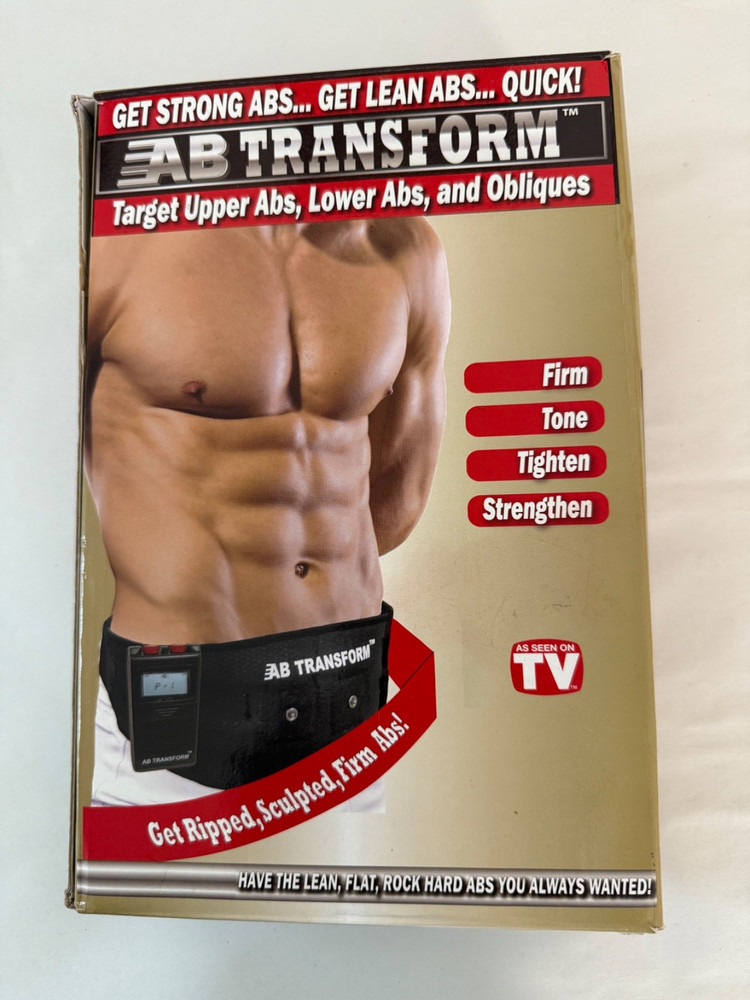 Abdominal Muscle Toner Belt EMS System - Ab Transform in box