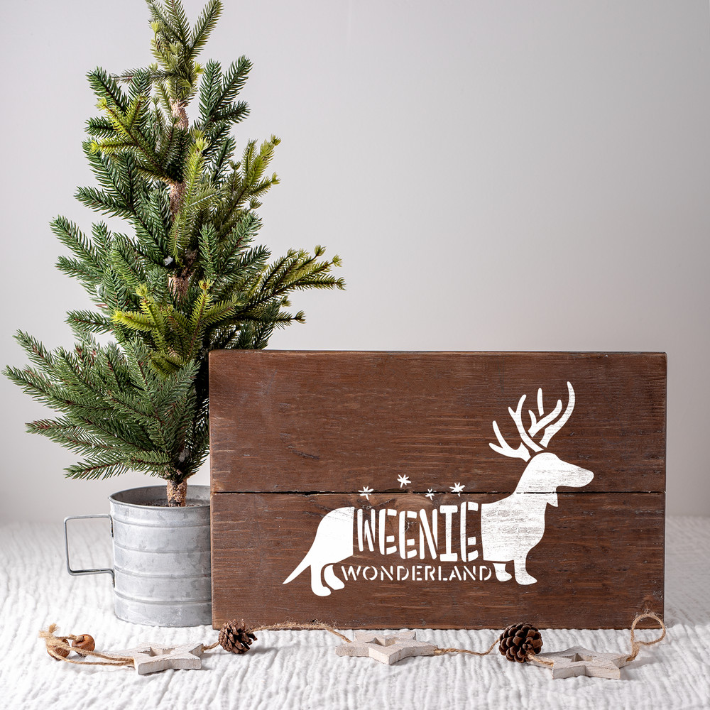 Weenie Wonderland Stencil - Reusable Stencils for DIY Projects