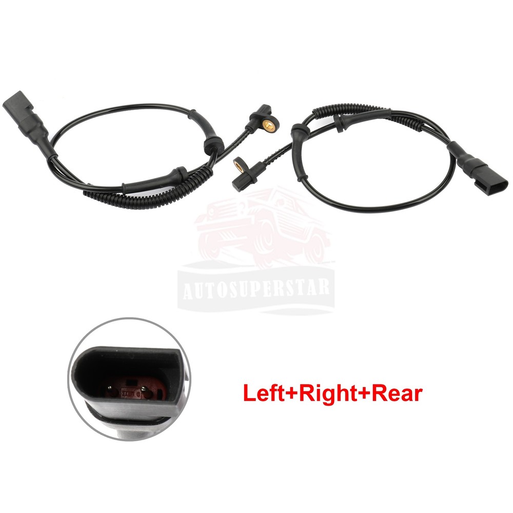 2 pcs Rear Driver & Passenger Side ABS Speed Sensor For Ford Transit Connect