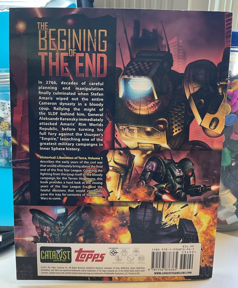 BattleTech 35232: Historical Liberation of Terra I Sourcebook OOP Catalyst