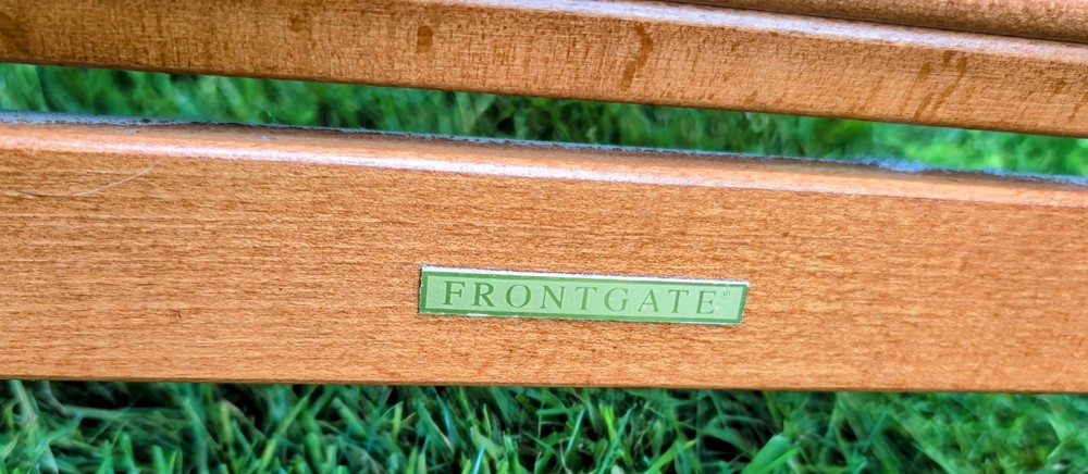 Frontgate Wood 3 Step Folding Closet Step Ladder Rare