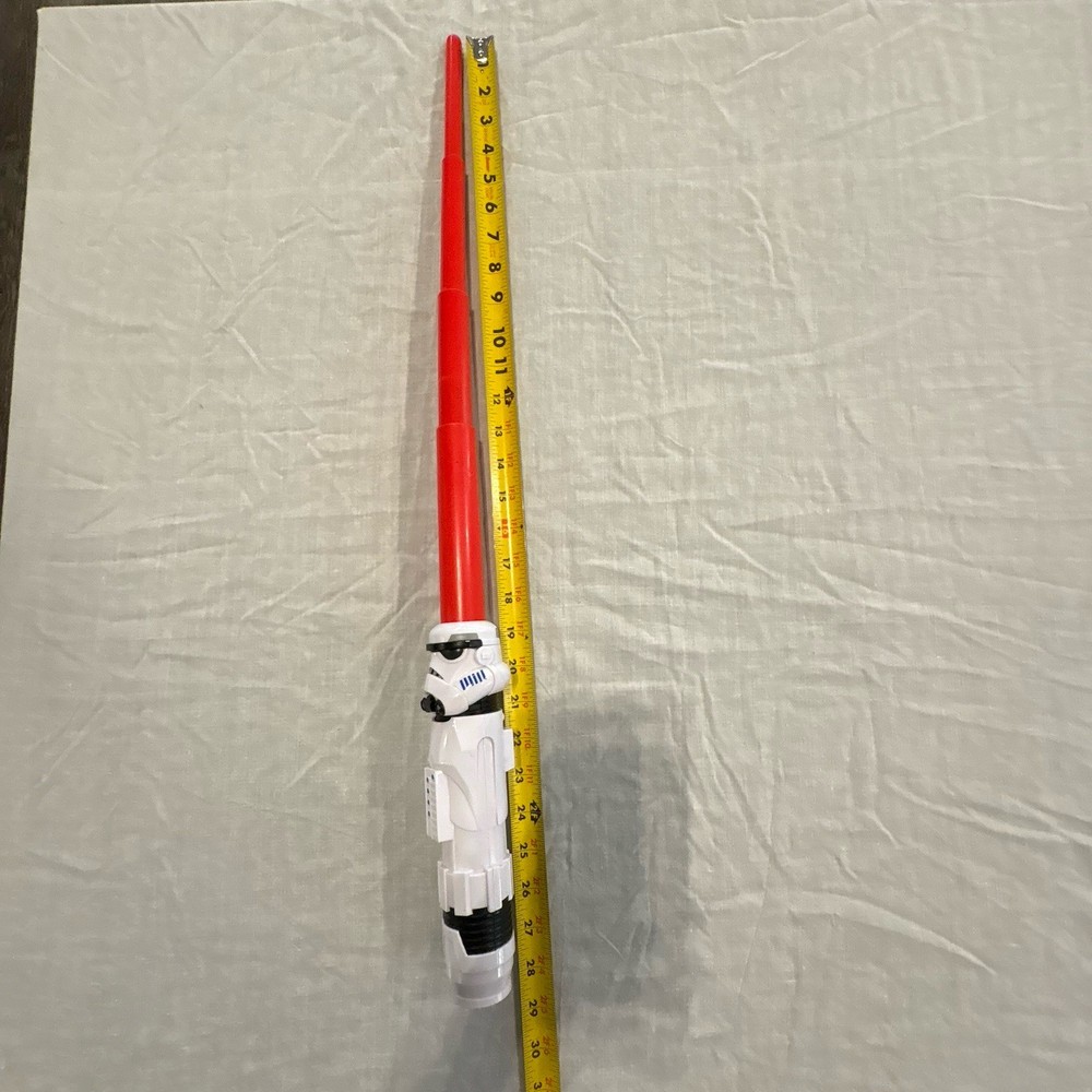 Star Wars Lightsaber Squad Stormtrooper Lightsaber Extendable Pre-owned Nice