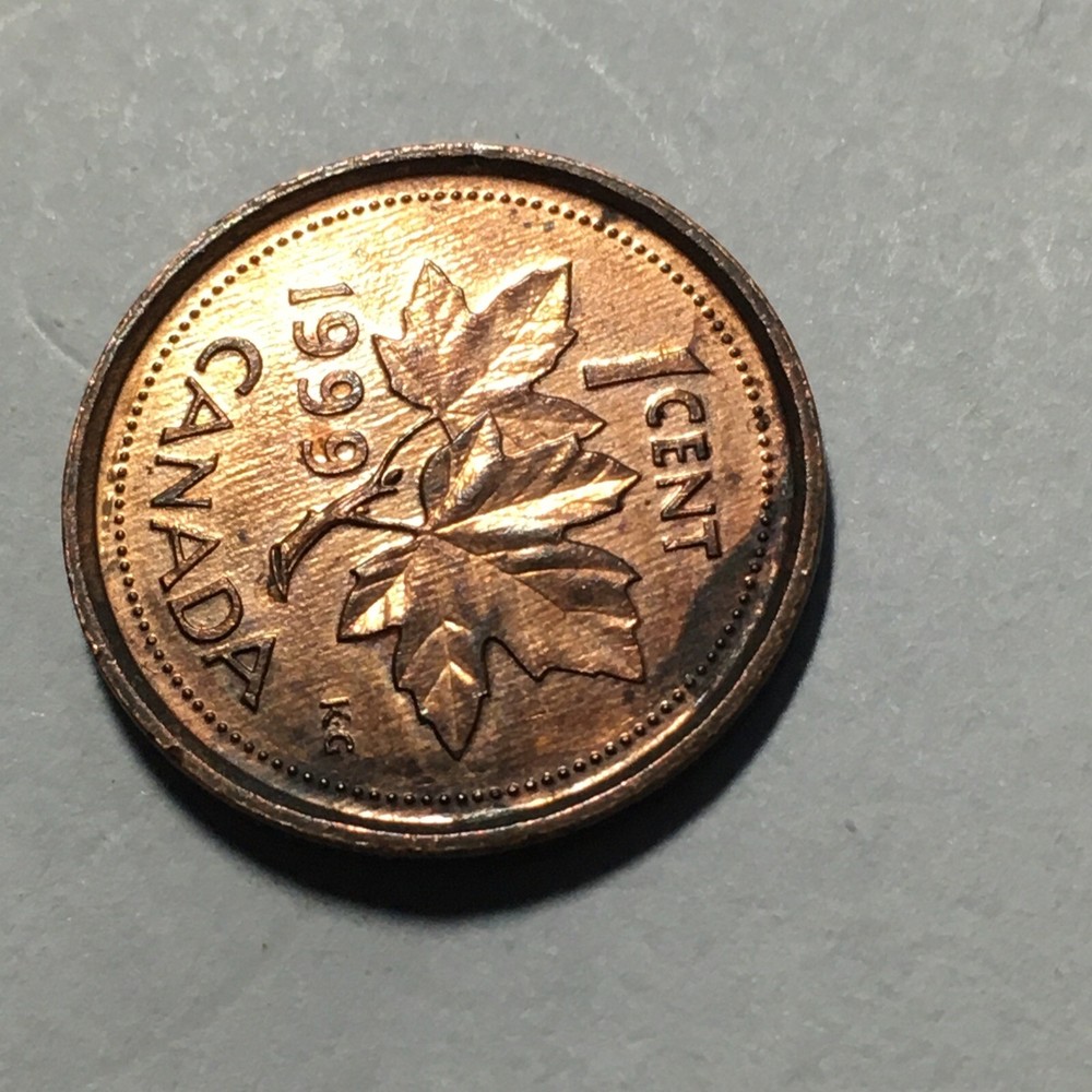1999 CANADA ONE CENT COIN .