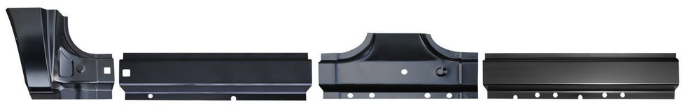 Rh 2000-2005 Ford Excursion Outer Rocker Panel Repair Kit With Dogleg