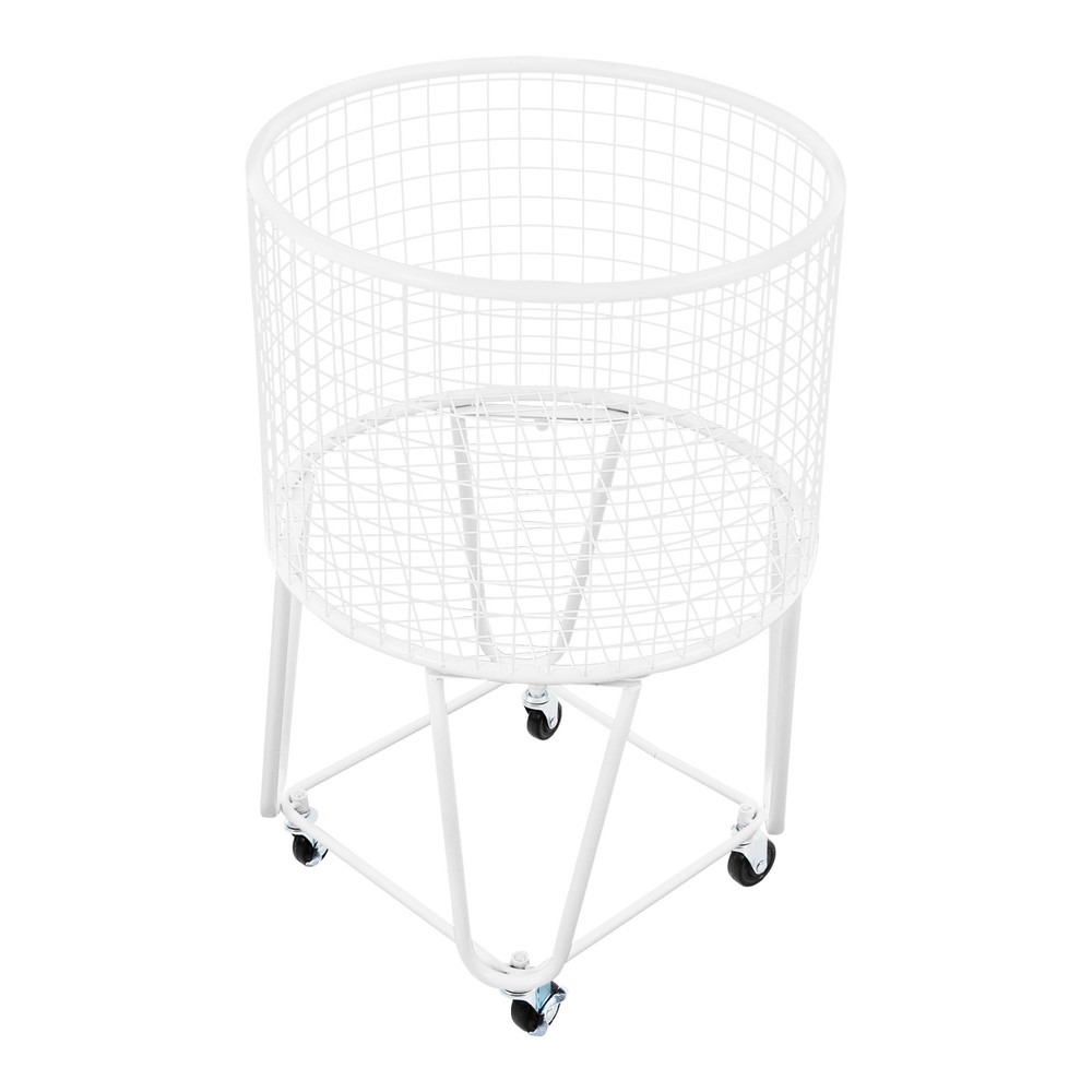 Laundry Basket Storage Cart Laundry Hamper with Wheels Rolling Laundry Hamper