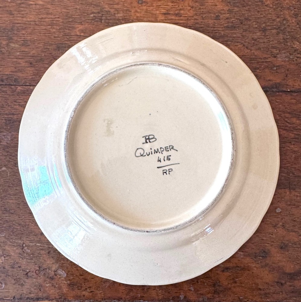 Quimper Lunch Plate by HB