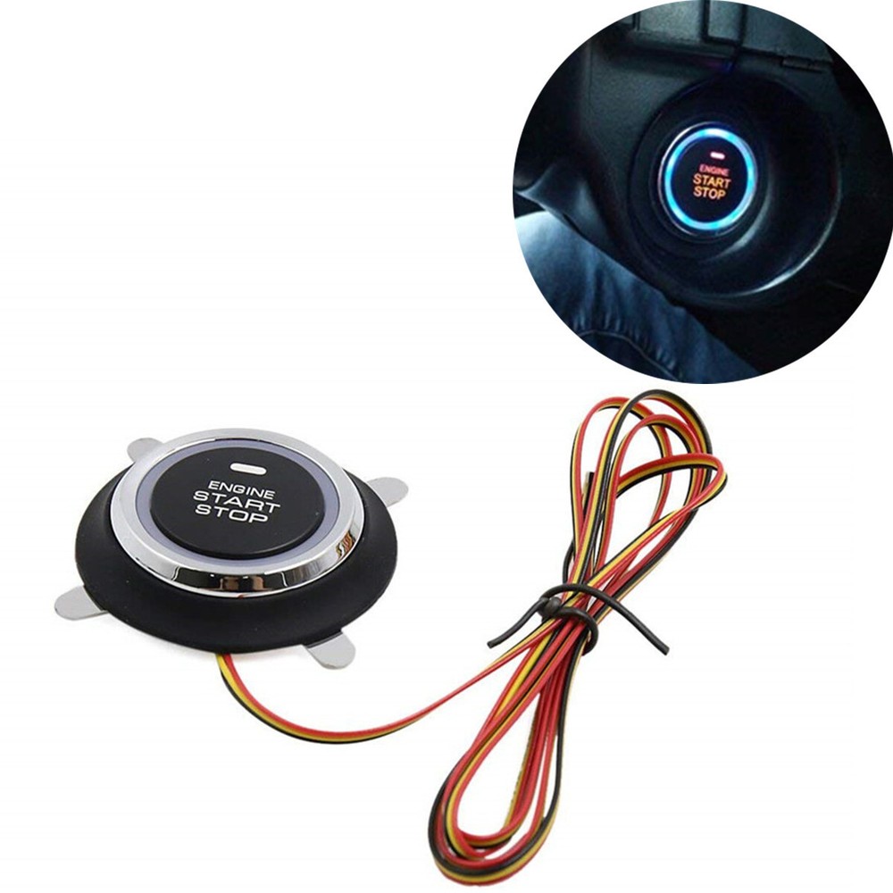 Car Keyless Entry Engine Start Push Button Switch Ignition Starter Kit Universal