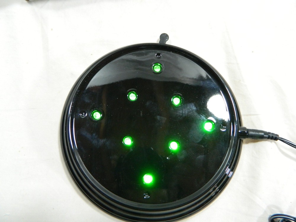 Light Up Display Black Stand Multicolored Illuminated Base