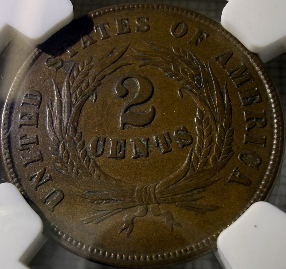 1864 2 Cent Piece NGC AU53 BN (002)