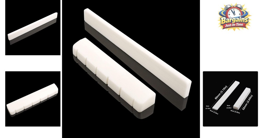 Real Bone Nut & Saddle Set - Boost Classical Guitar Performance with Ease