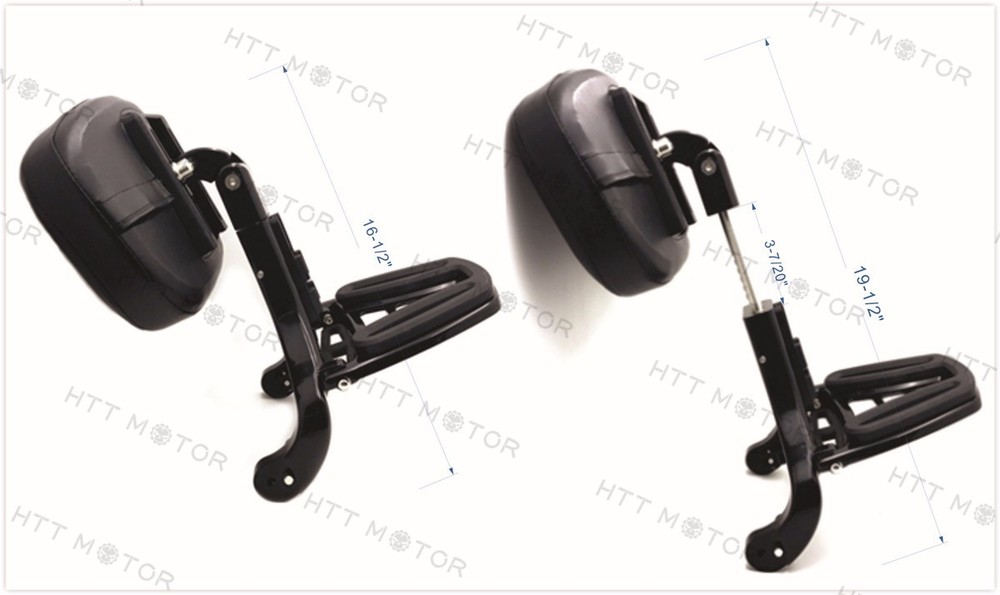 Low Mount Kit & Multi-Purpose Driver Passenger Backrest For 14-17 Harley Touring