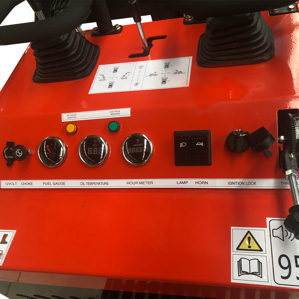 Motooltech Mini Skid Steer Track Loader 23 HP RATO Engine EPA Electric Start