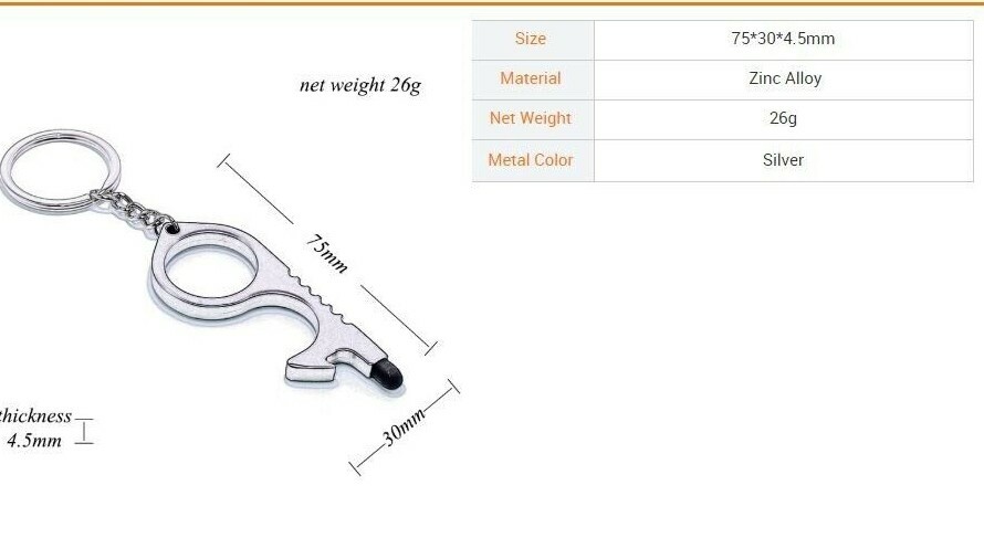Door Pulling Sanitary Hand tool. Touch Screen stylus. Touchless Elevator Button