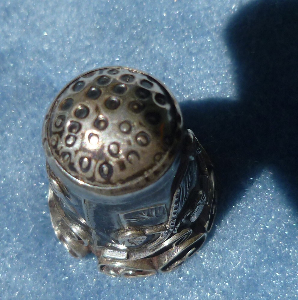 Vintage Sterling Silver Sewing Thimble Mexico