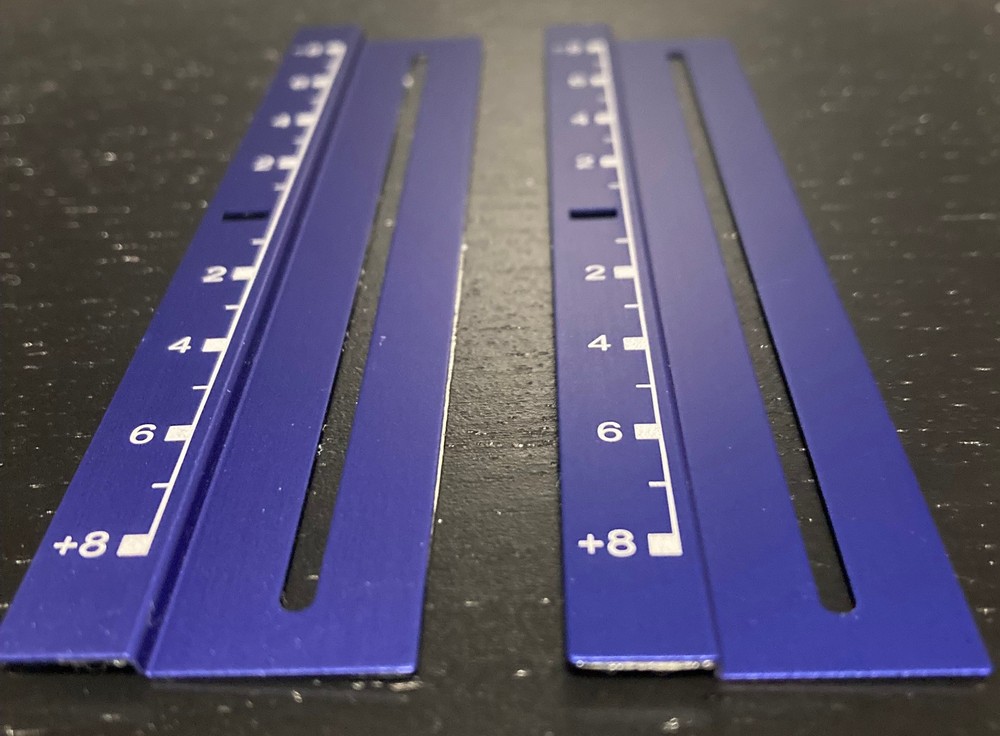 (1) TECHNICS TURNTABLE PITCH CONTROL REPLACEMENT STRIP ORIGINAL BLUE/WHITE RARE
