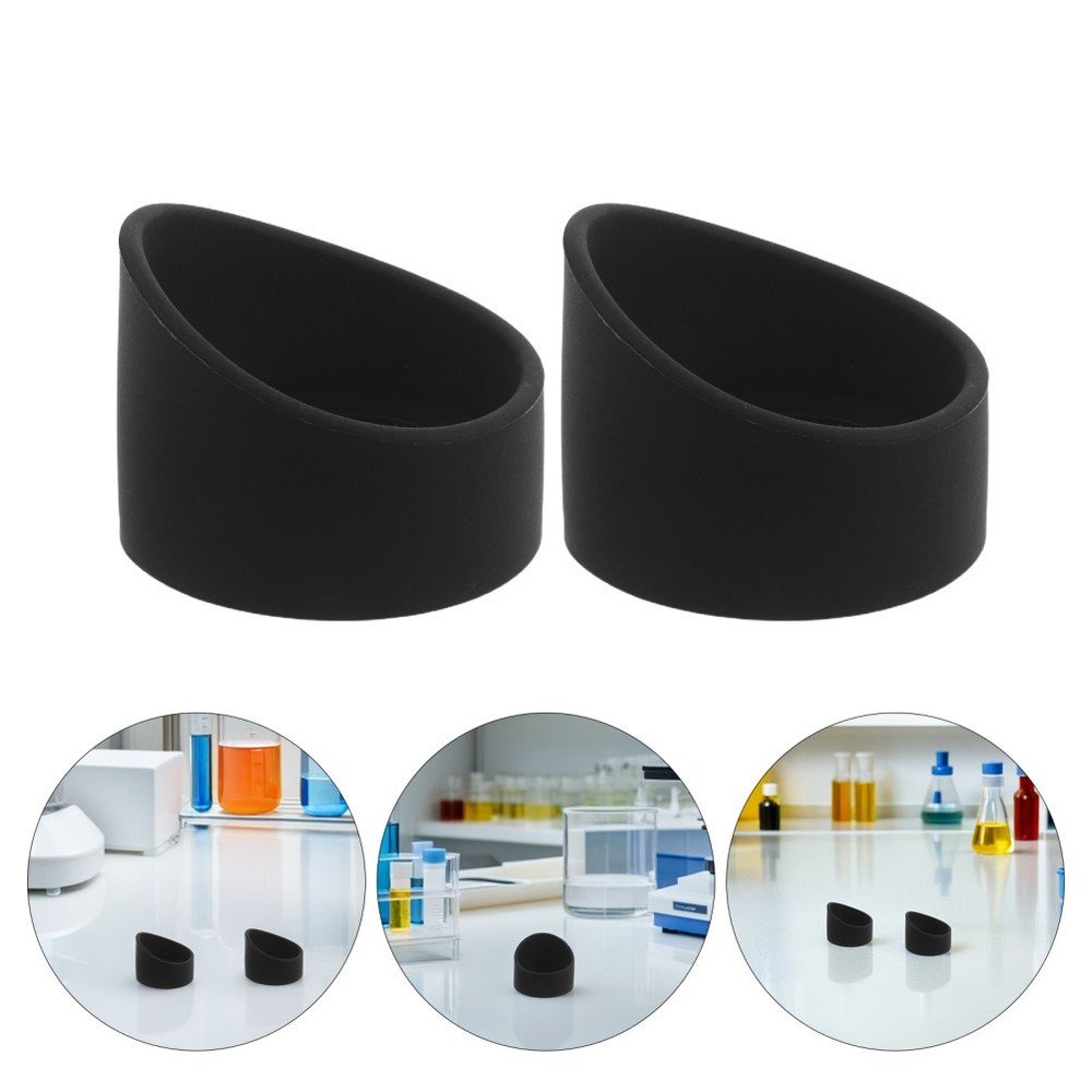 2 Pcs Optics Covers Microscope Rubber Eyecups Astronomical Telescope Accessory