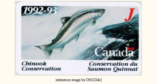 D2K Canada(National) Salmon Stamp 1992 'J'