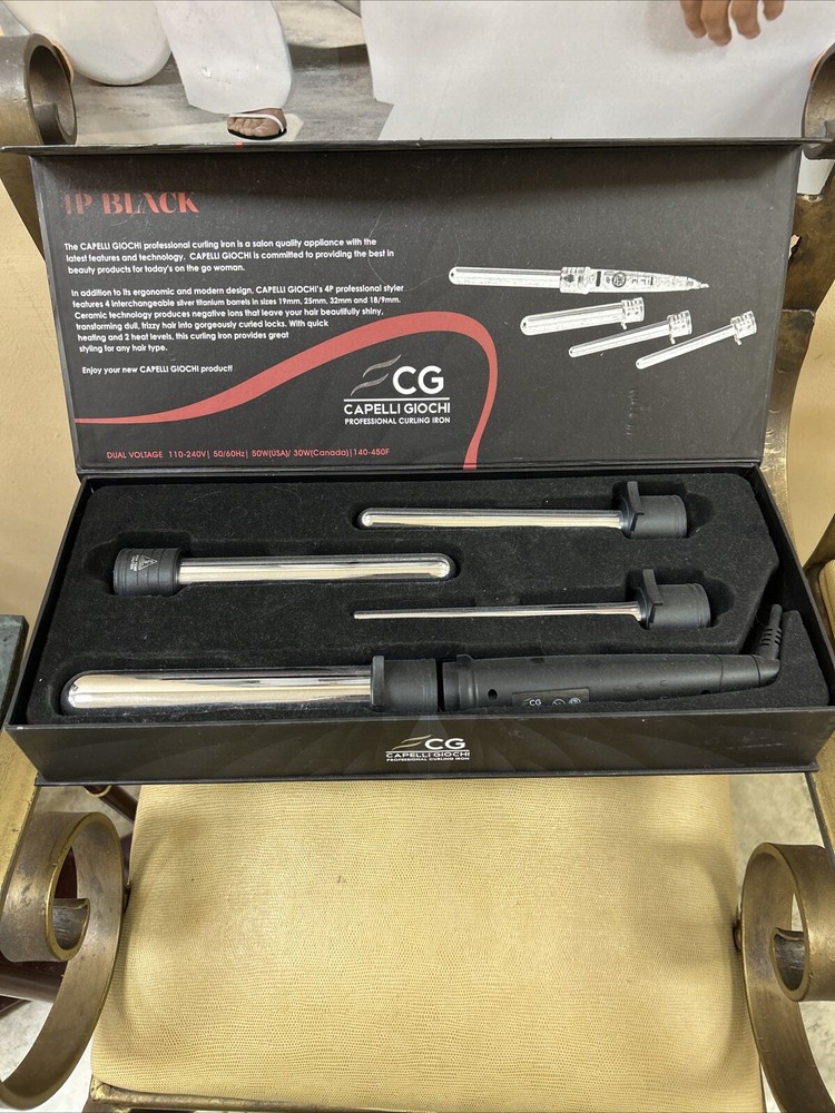 CAPELLI GIOCHI PRO CURLING IRON WITH ATTACHMENTS