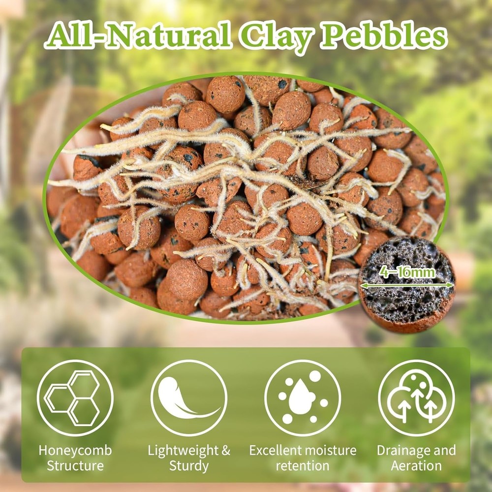 19 lbs Hydroton Clay Pebbles for Growing Orchids