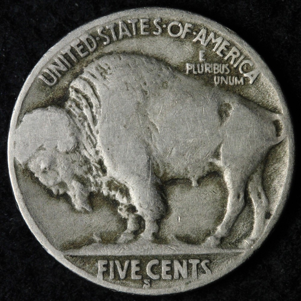 1925-S Buffalo Nickel FINE E227 WKVU