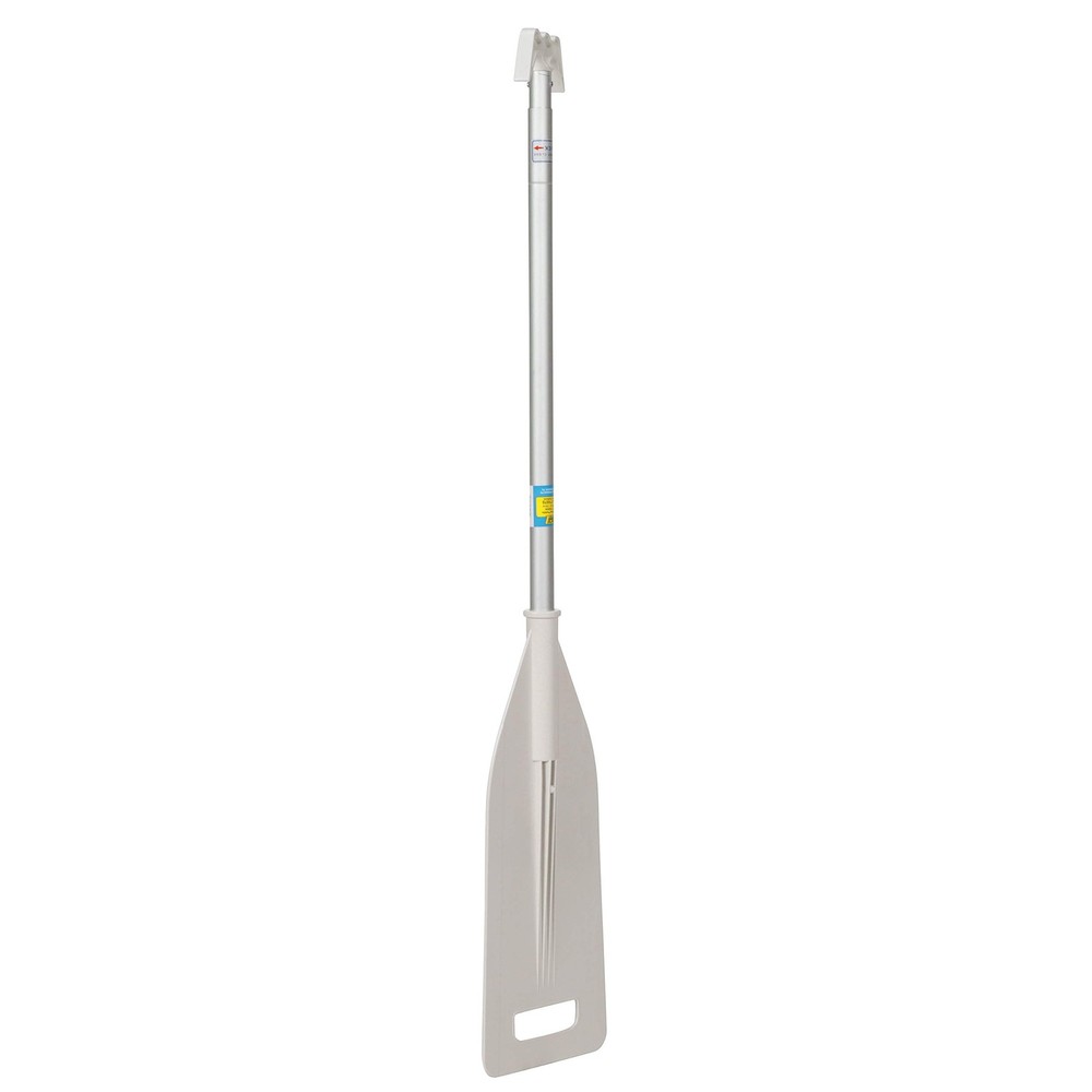 Telescoping Paddle w/ Boat Hook, Anodized Aluminum, Floating,White