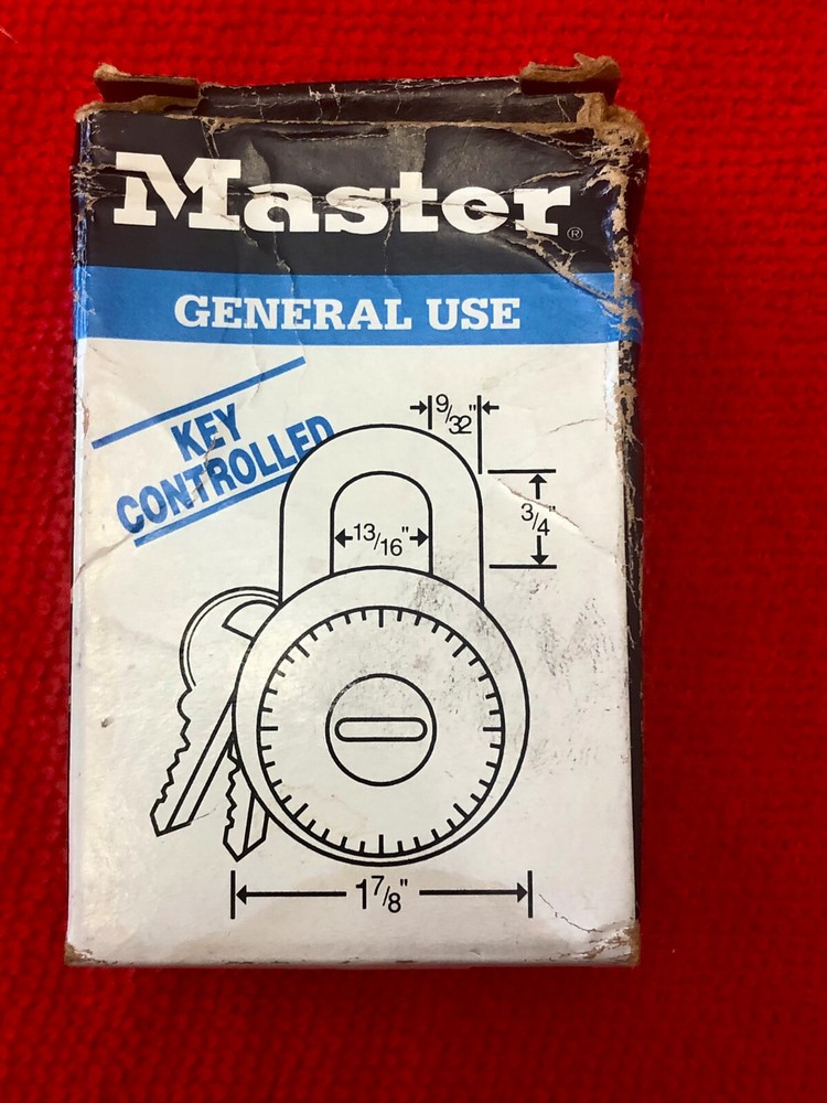 Vintage *NEW* Master Lock 1525 Padlock Combination Lock With Code Paper