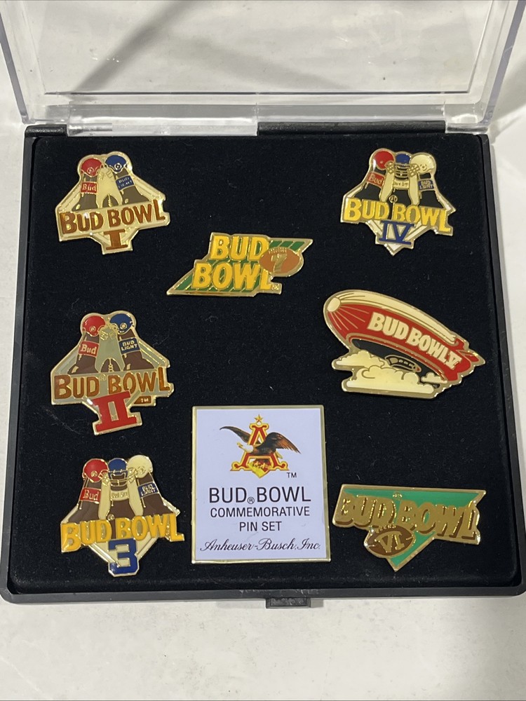 Bud Bowl Commemorative 7 Pin Set