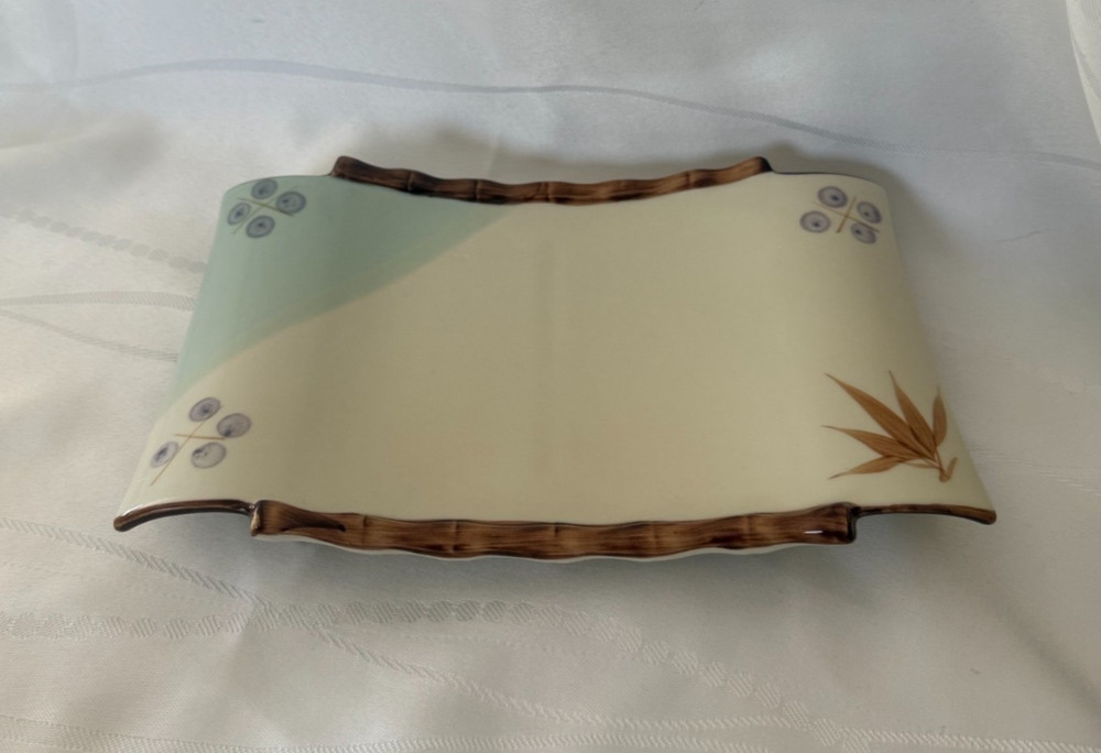 Gao Dang Porcelain Bamboo Edge Rectangular Platter