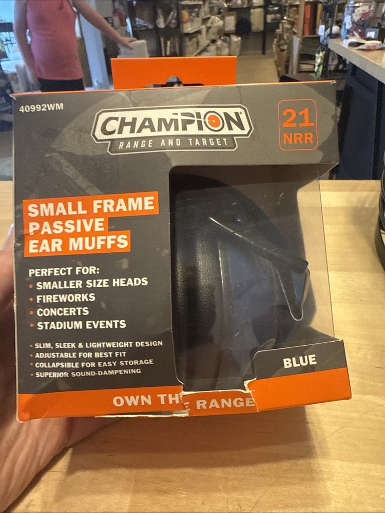 Champion Small Frame Ear Muff Blue