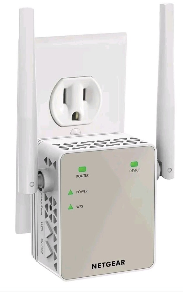NETGEAR AC1200 WiFi Range Extender White . New SEALED