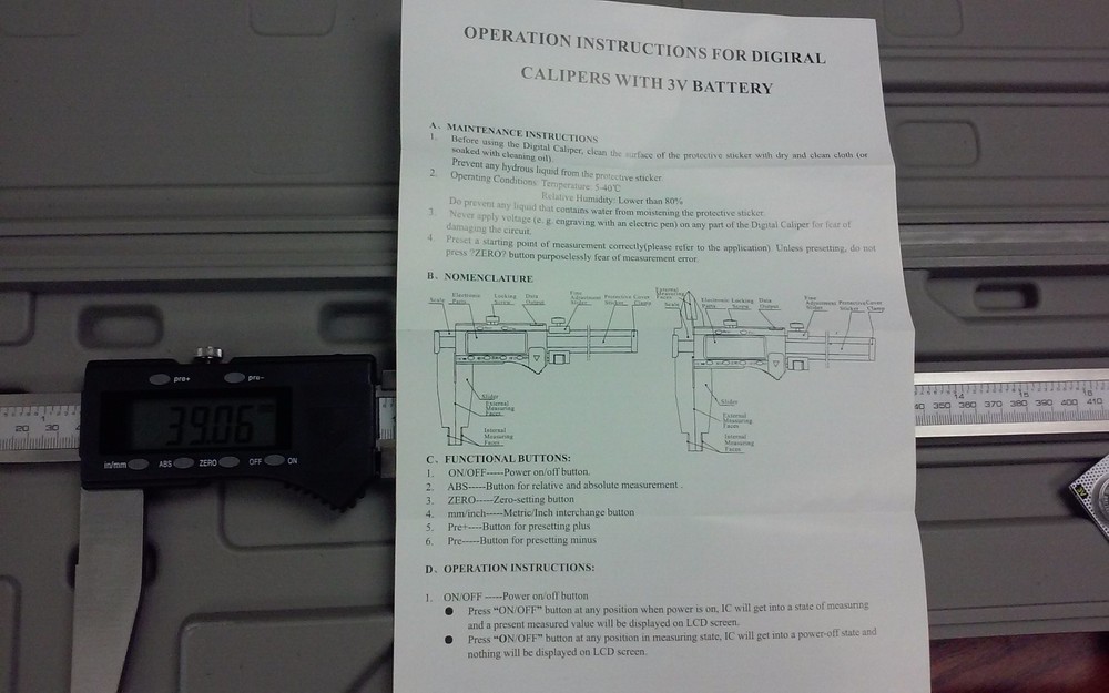 20" ELECTRONIC DIGITAL CALIPER-H/D-X-LARGE SCREEN