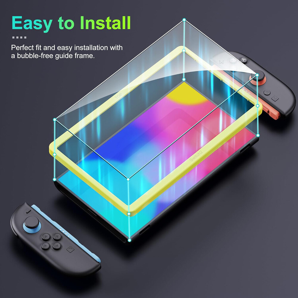 2 Pack Screen Protector For Nintendo Switch 2 HD Anti Blue Light Screen Cover